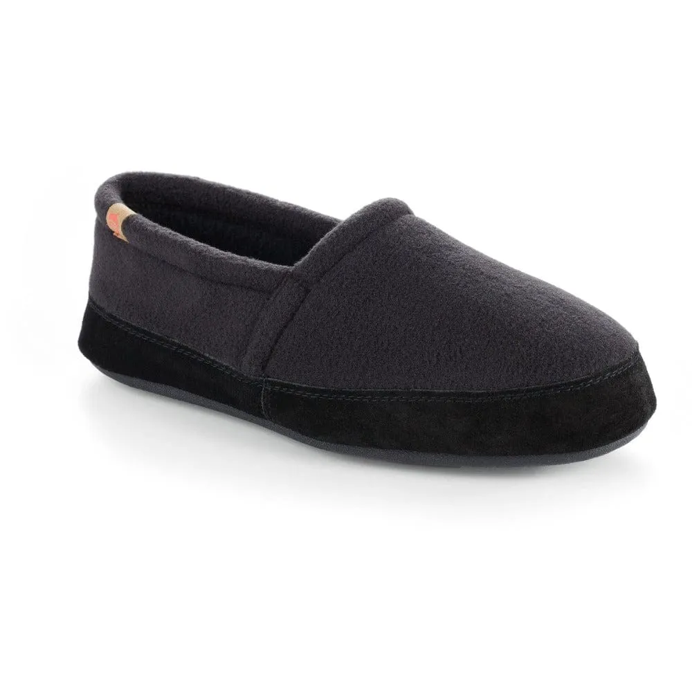 Acorn Men's Moc Slippers- Black