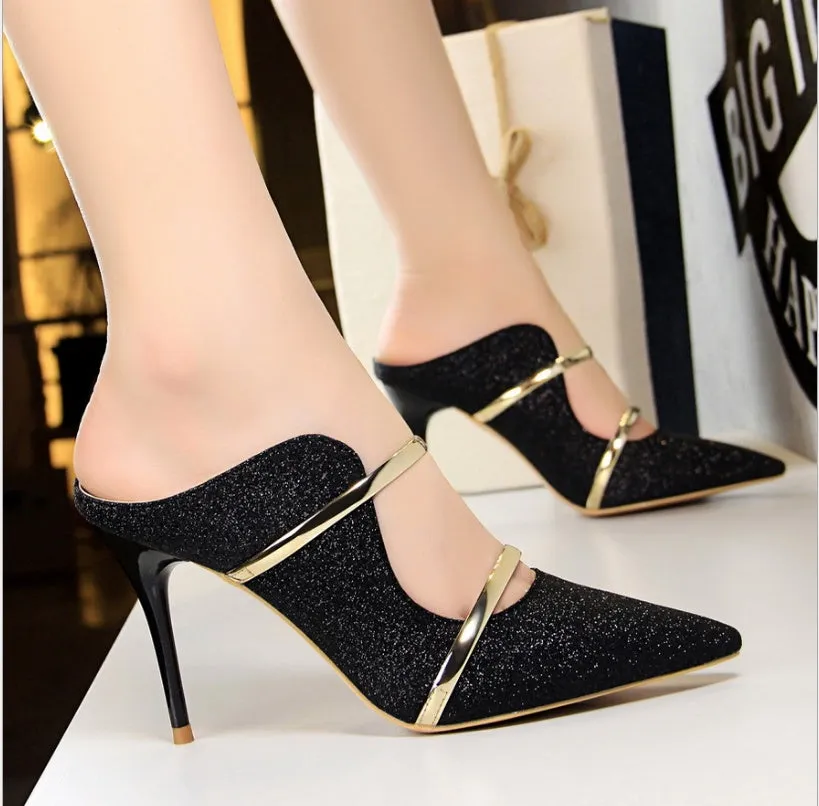 Andrea  Sexy High Heels mit Pailletten