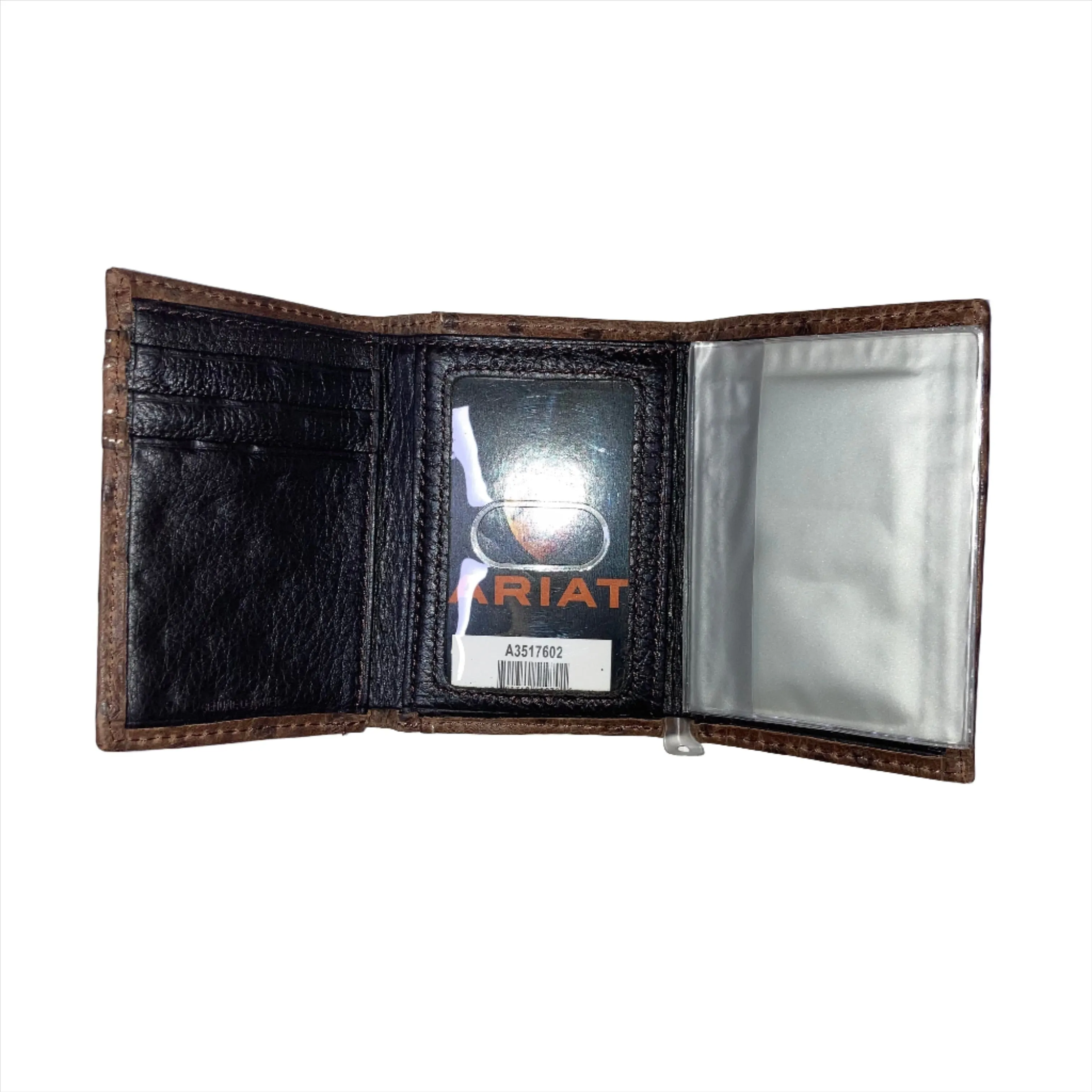 Ariat Tri fold Wallet Tan Print A3517602