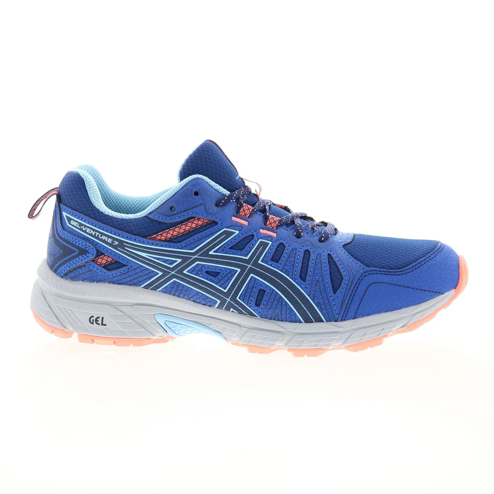 Asics Gel-Venture 7 1012A476-400 Womens Blue Canvas Athletic Running Shoes