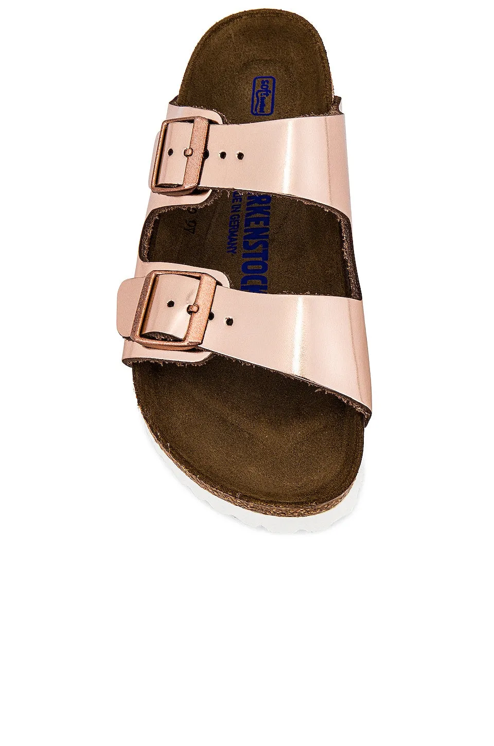BIRKENSTOCK Arizona Soft Footbed Sandals, Metallic Copper