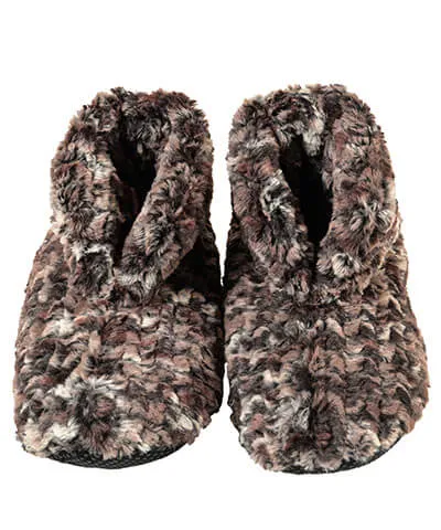 Bootie Slipper - Luxury Faux Fur in Calico - Sold Out!