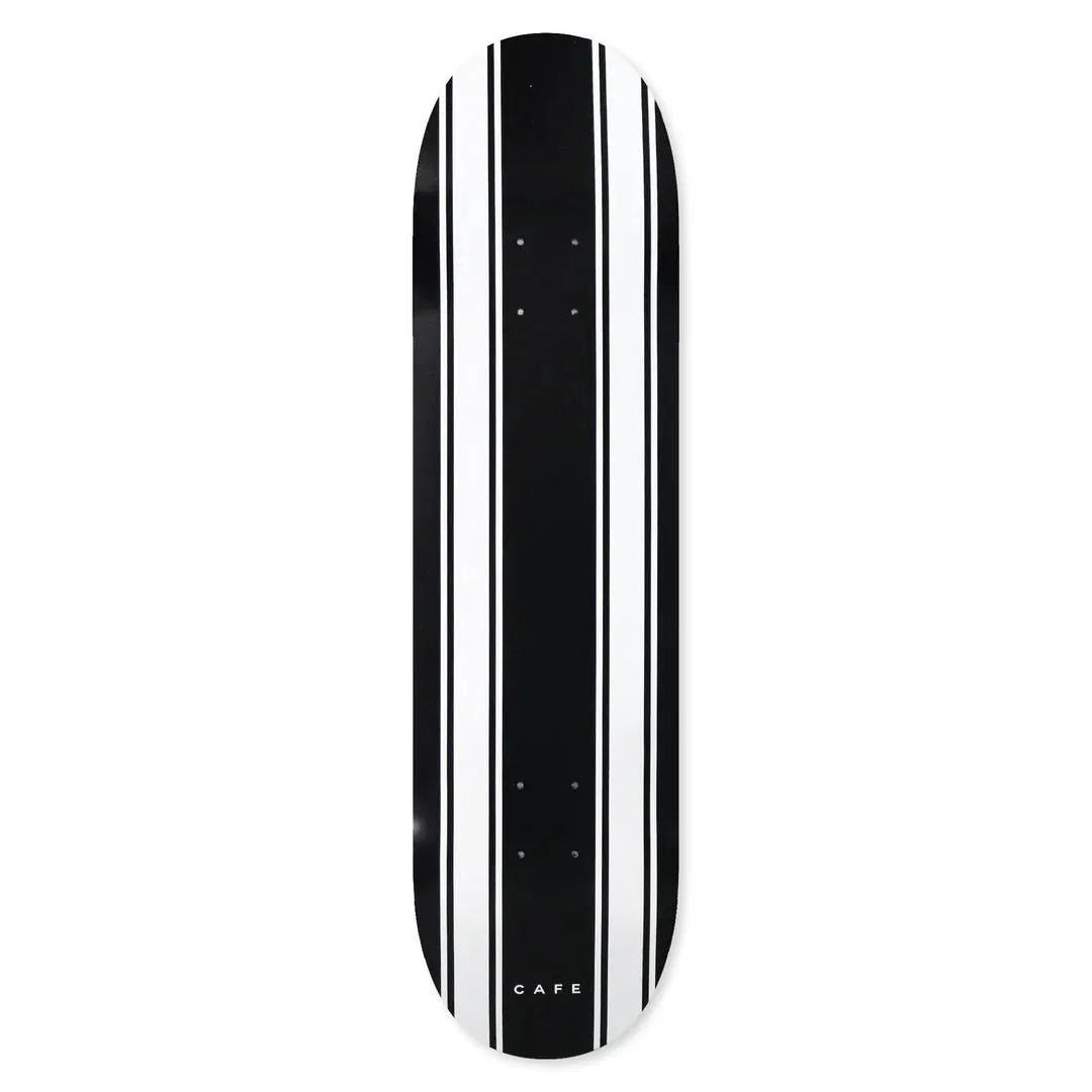 Cafe - Stripe Black/White Deck (8.25") *SALE