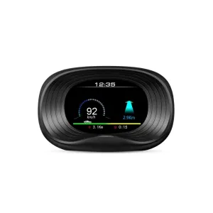 Car Hud Display Overspeed Temp Engine Alarm P20 Obd2   Gps