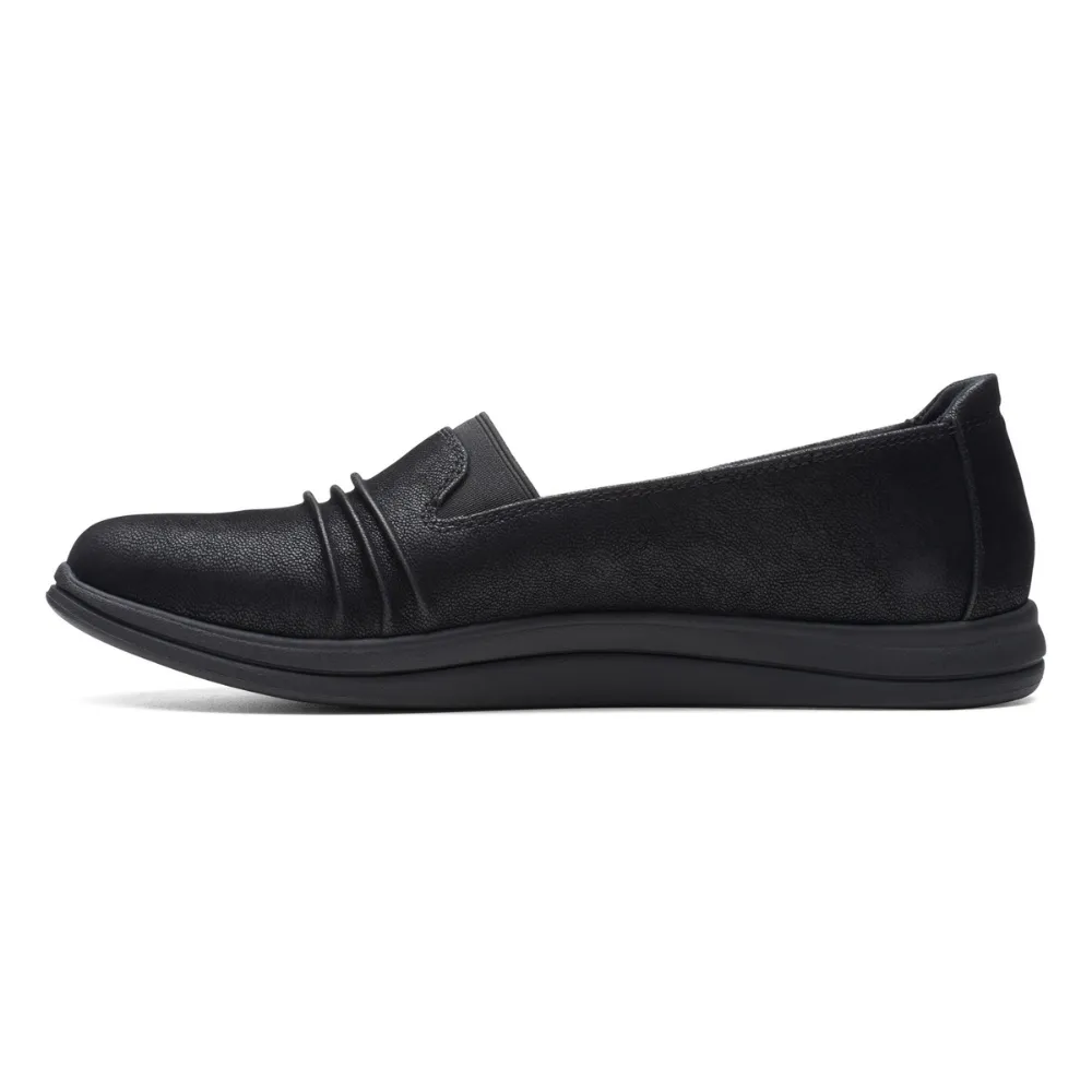 Clarks Breeze Sol Black Slip-On (Women's)
