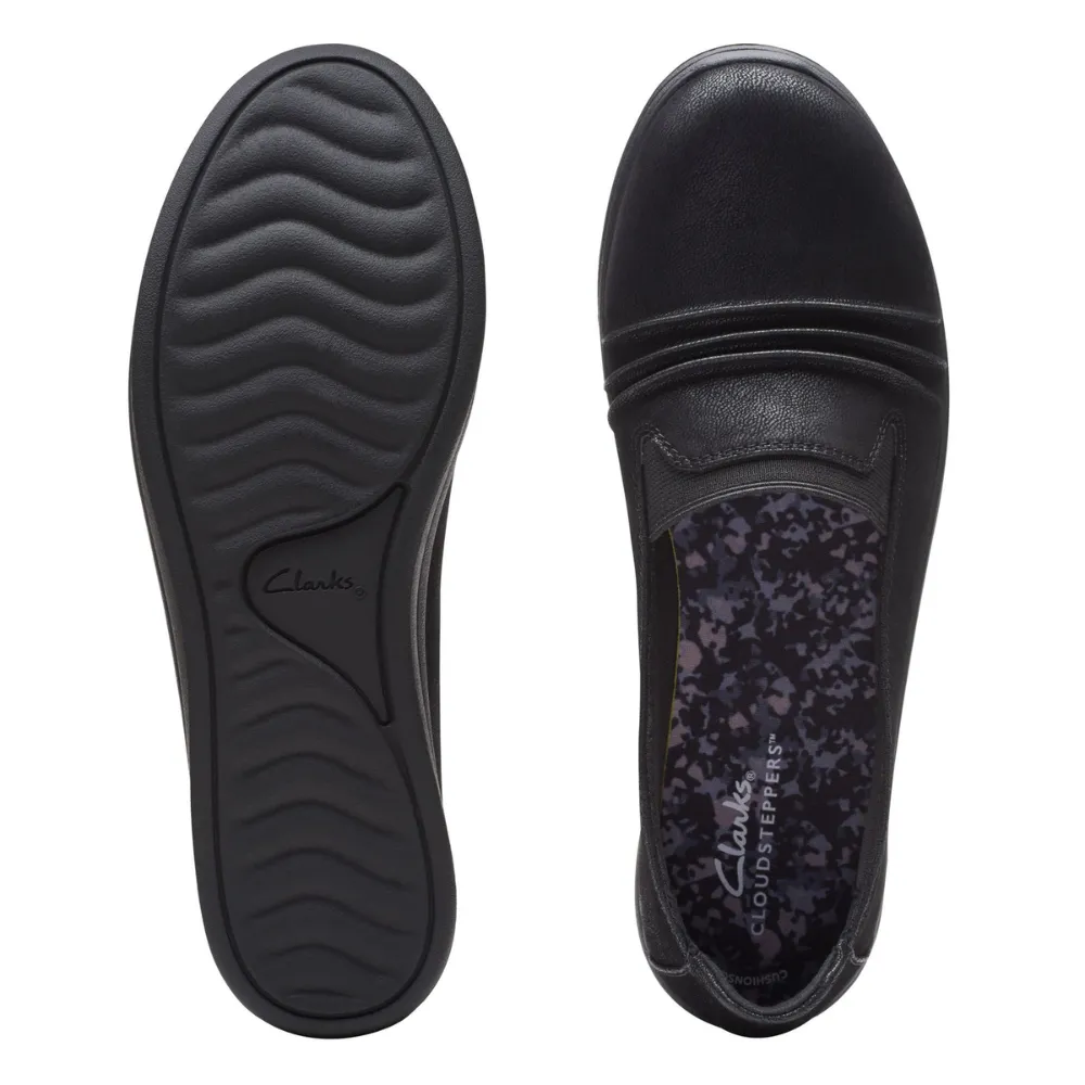 Clarks Breeze Sol Black Slip-On (Women's)