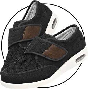 Extra Wide Edema Swollen Slippers for Men - Slip-On Memory Foam Casual Walking Shoes for Diabetic Feet and Swollen Feet Relief