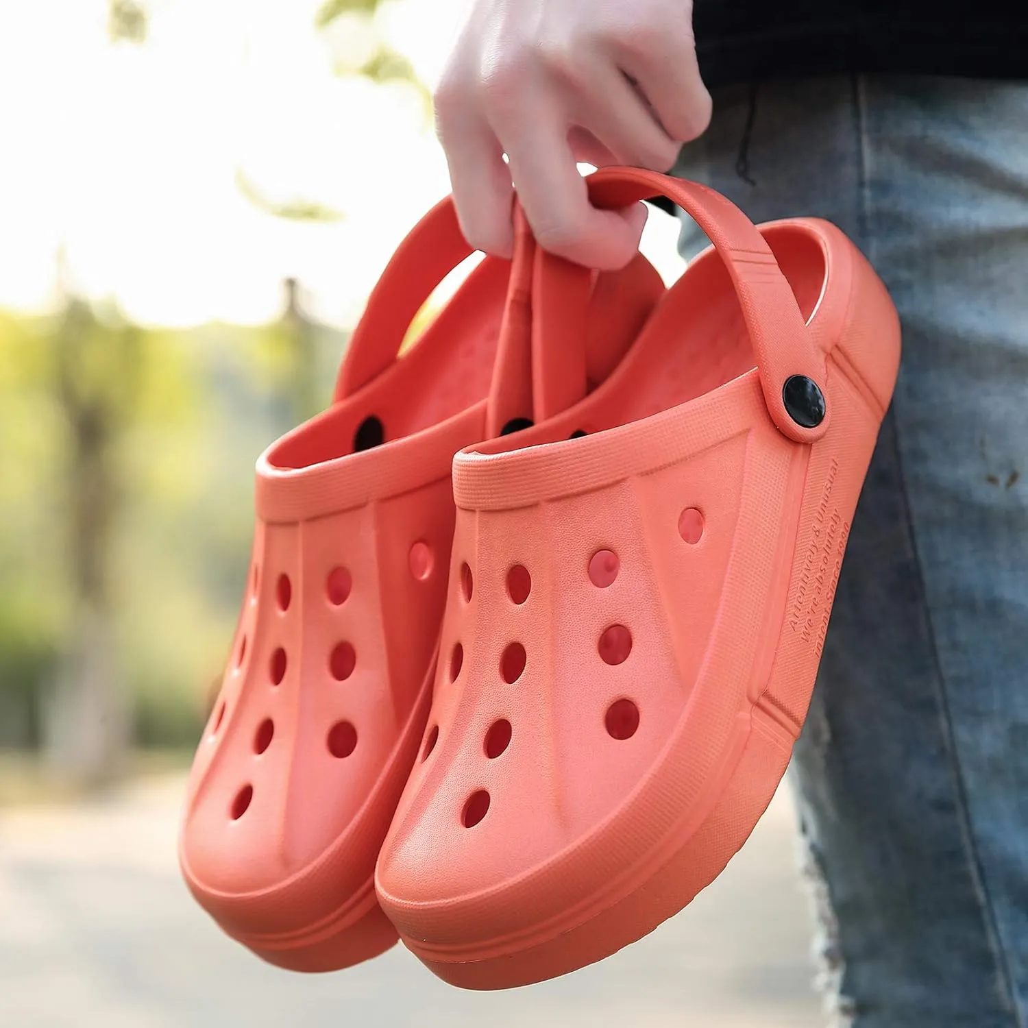 FZUU Mens Women Breathable Garden Clogs Comfortable Slip On Beach Sandals Lightweight Slippers Water Shoes
