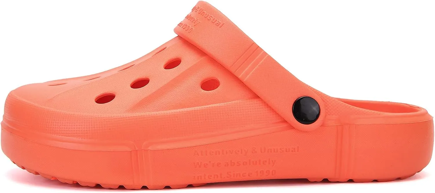 FZUU Mens Women Breathable Garden Clogs Comfortable Slip On Beach Sandals Lightweight Slippers Water Shoes