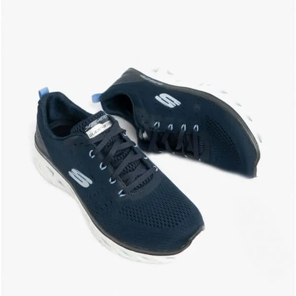 GLIDE-STEP SPORT - NEW FACETS Ladies Lace-Up Trainers Navy
