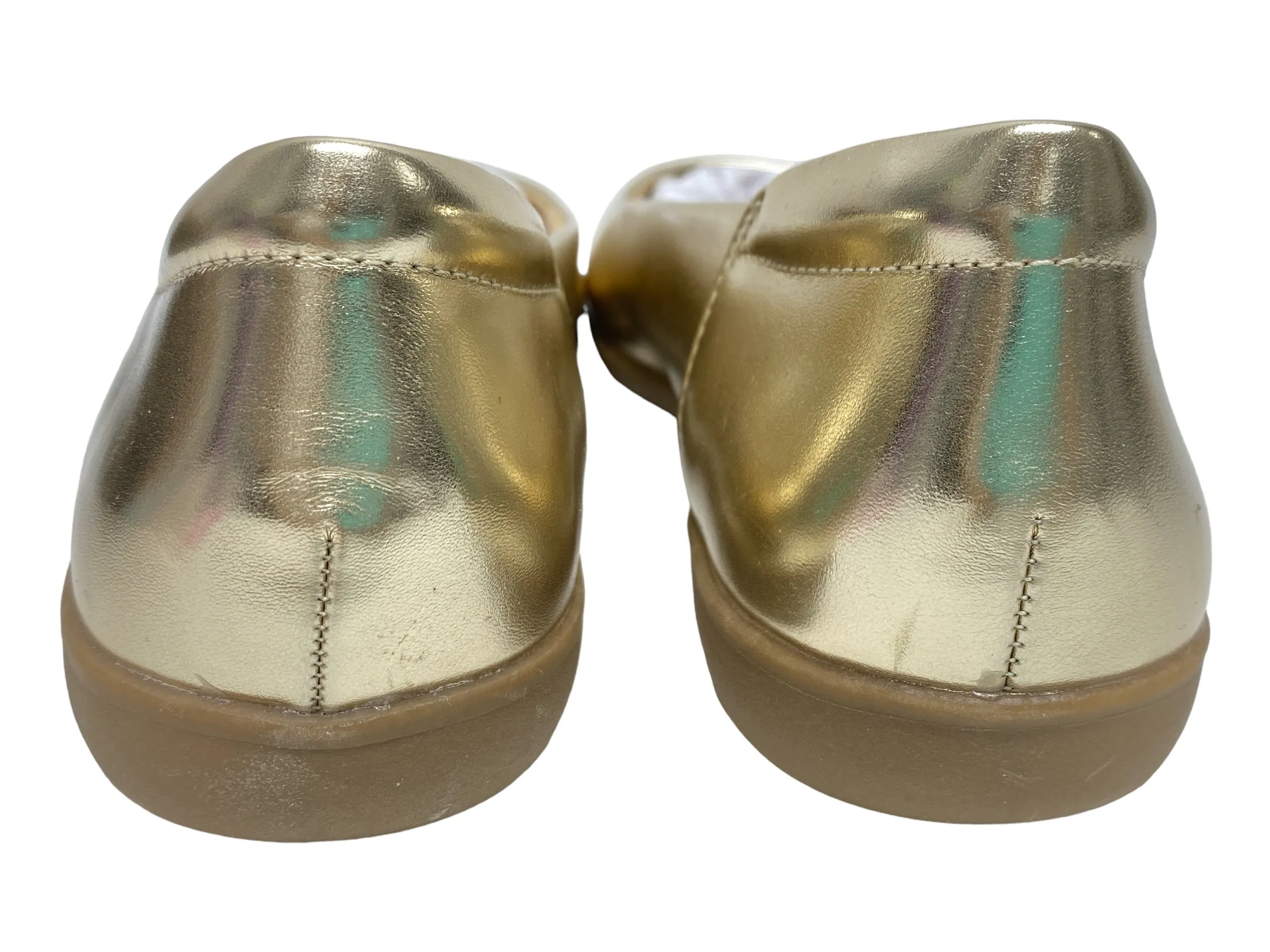 Gold Shoes Flats  Dream Paris, Size 8.5