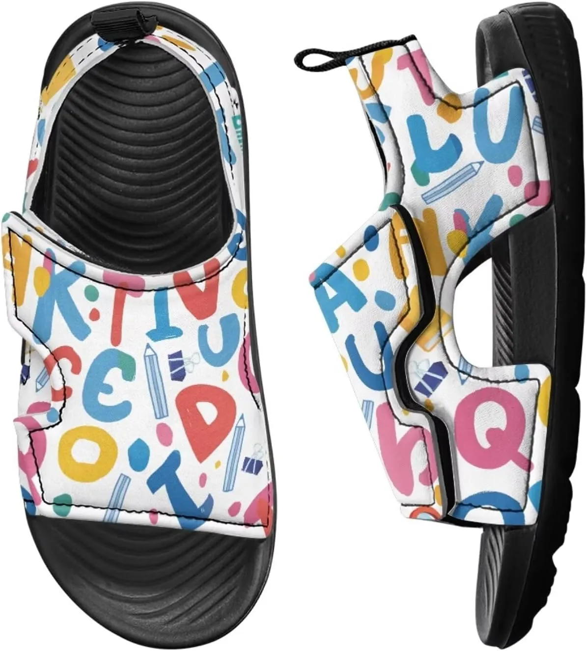 Kids Sandals Boys Summer Sport Hiking Sandals Leather Toddler Beach Water Shoes for Girls Cat Slides