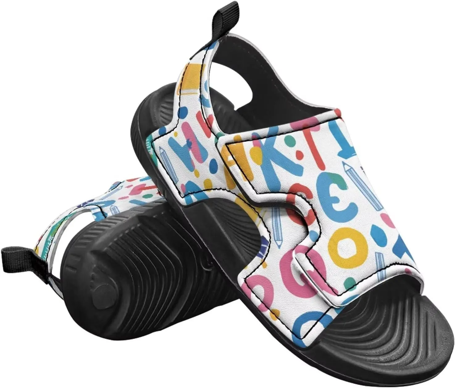 Kids Sandals Boys Summer Sport Hiking Sandals Leather Toddler Beach Water Shoes for Girls Cat Slides