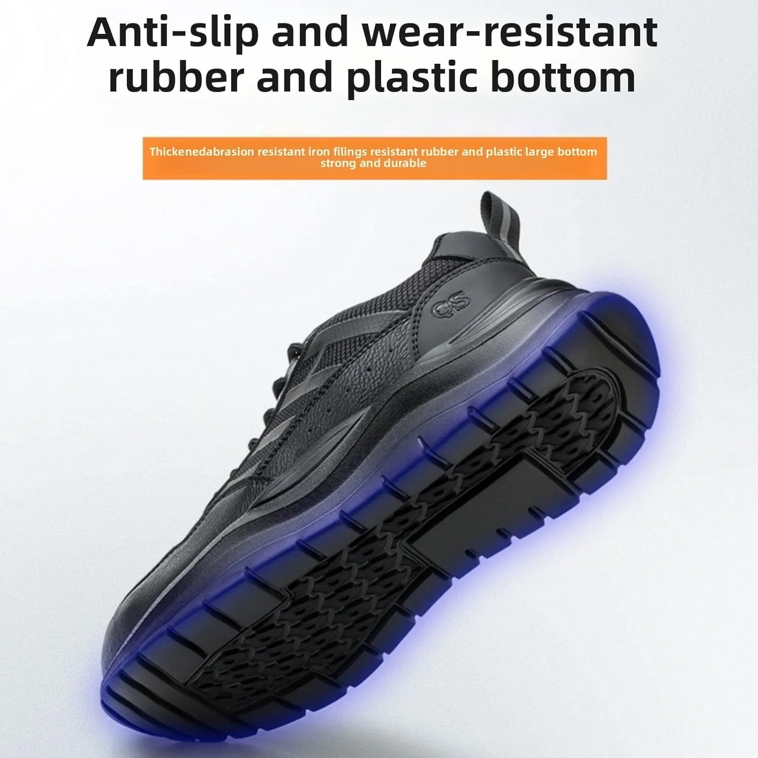 Men & Women Industrial Safety Shoes Steel Toe Protection Non-Slip Outsole Anti-Stab Midsole Lightweight Breathable for Factory Warehouse Construction