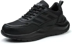 Men & Women Industrial Safety Shoes Steel Toe Protection Non-Slip Outsole Anti-Stab Midsole Lightweight Breathable for Factory Warehouse Construction