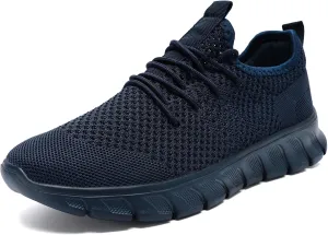 Men Running Tennis Shoes Gym Fashion Sneakers Walking Workout Shoes Athletic Slip on Breathable Mesh Comfortable Lightweight Casual Sport Shoe