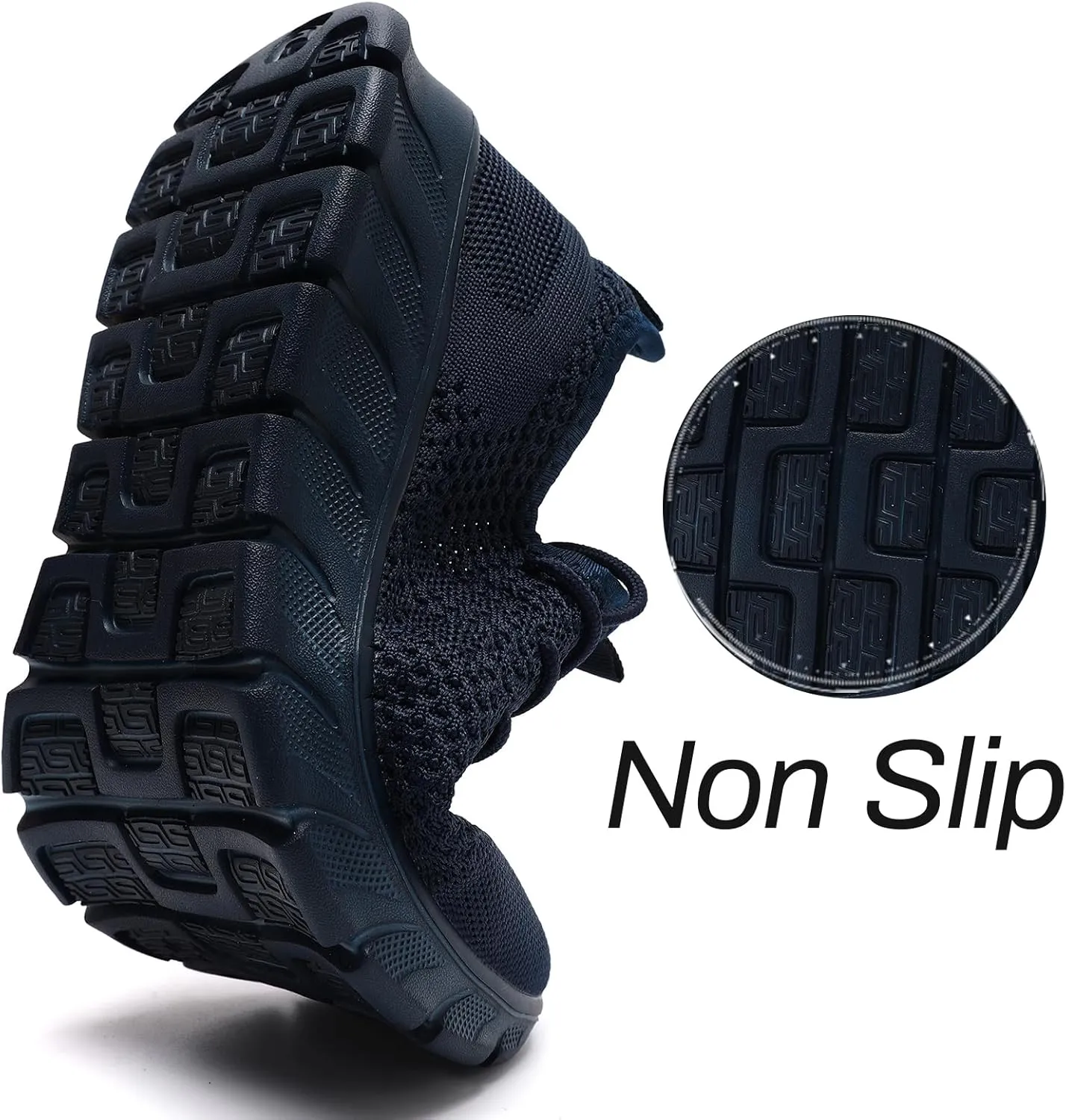 Men Running Tennis Shoes Gym Fashion Sneakers Walking Workout Shoes Athletic Slip on Breathable Mesh Comfortable Lightweight Casual Sport Shoe