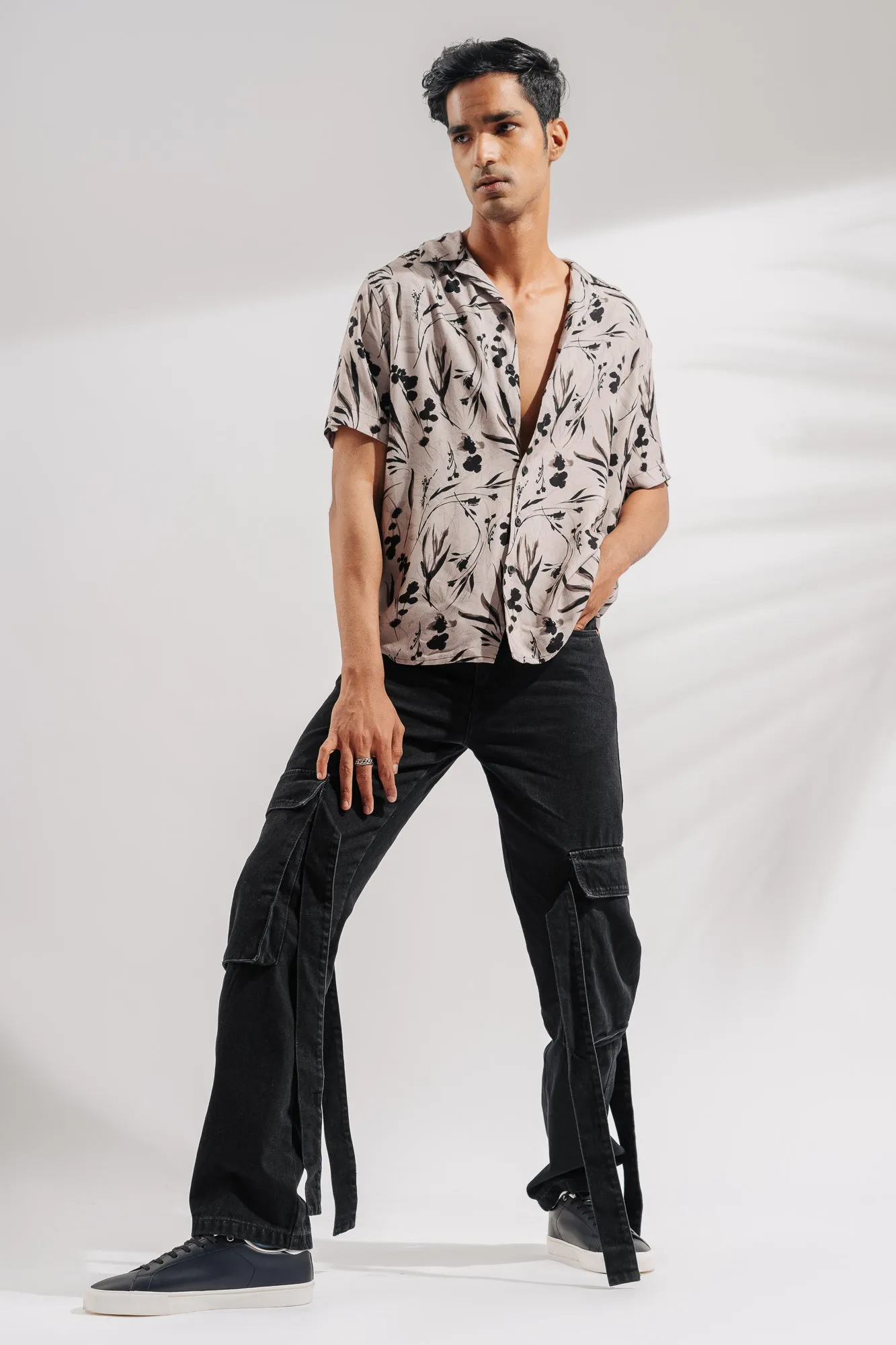 Men's Charcoal Utility Cargo