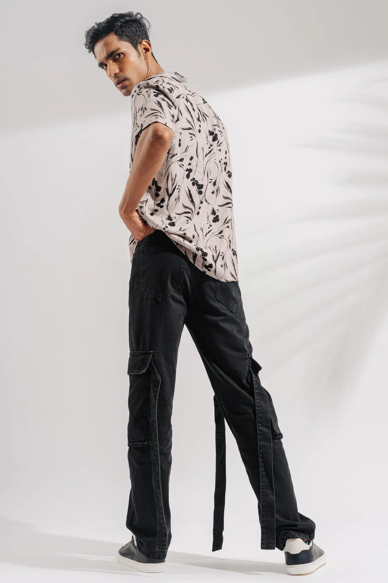 Men's Charcoal Utility Cargo