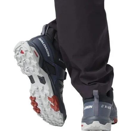 Men's Salomon X Ultra 4 GTX Hiking Shoes, Carbon/Bering Sea/Pearl Blue