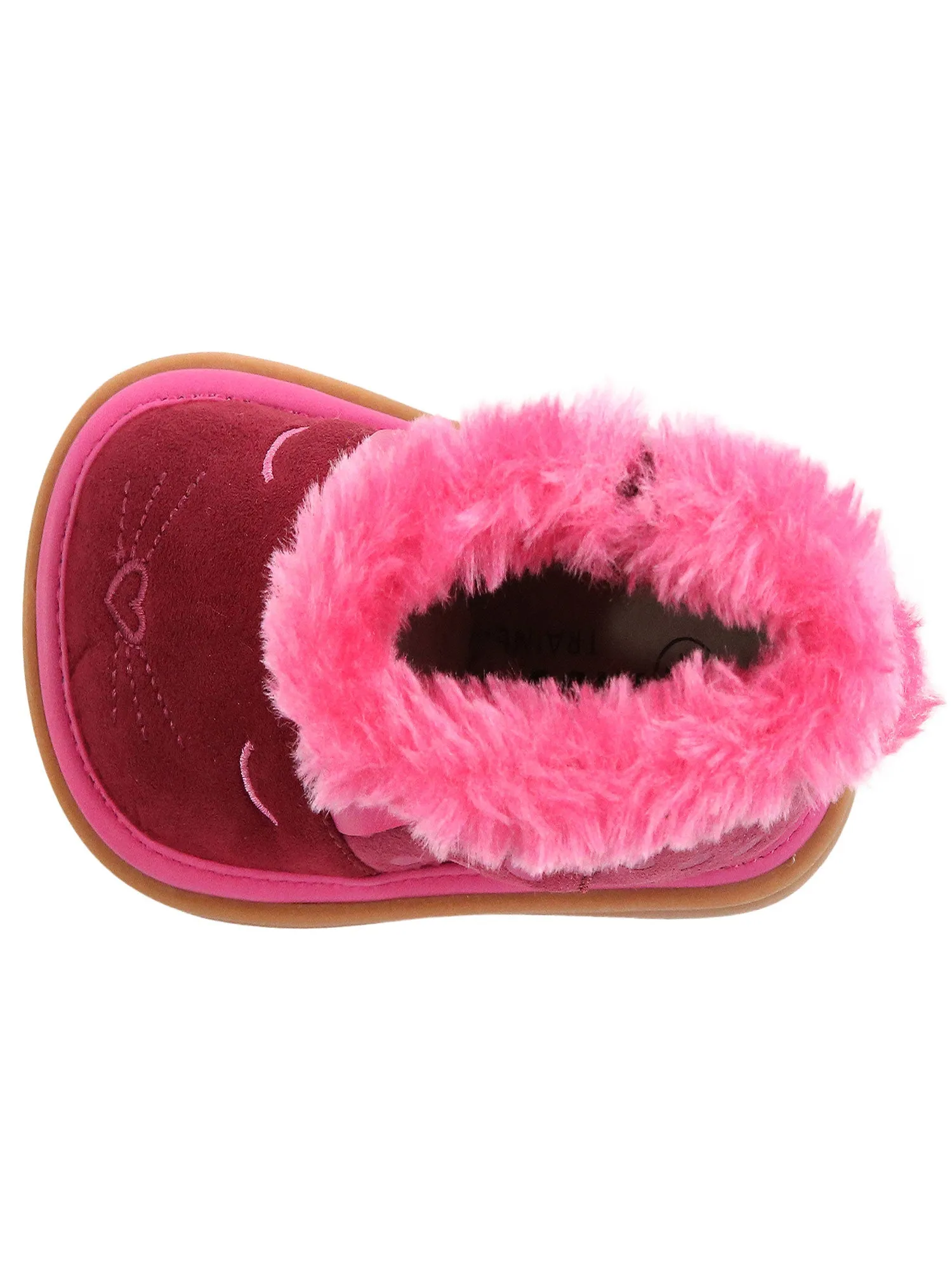 Mooshu Trainers Girls Pink Ellexi Bunny Squeaker Boots 3-4 Baby