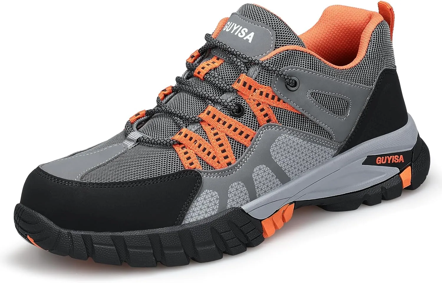 Steel Toe Shoes for Men,Non Slip Lightweight Work Shoes,Construction Industrial Work Boots,Comfortable Breathable Safety Steel Toe Sneakers for Men.