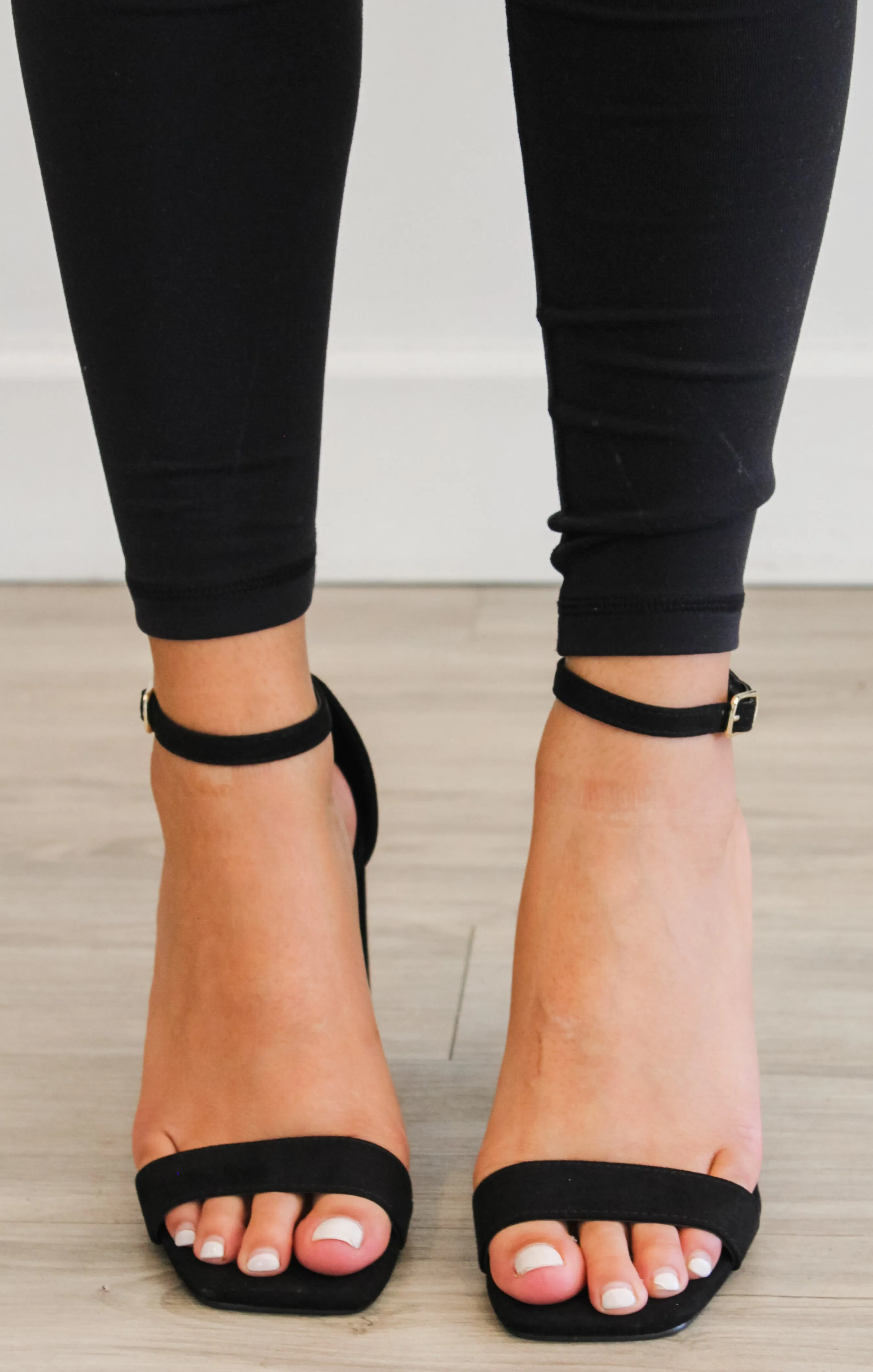 The Kancy Heels (Black Suede)