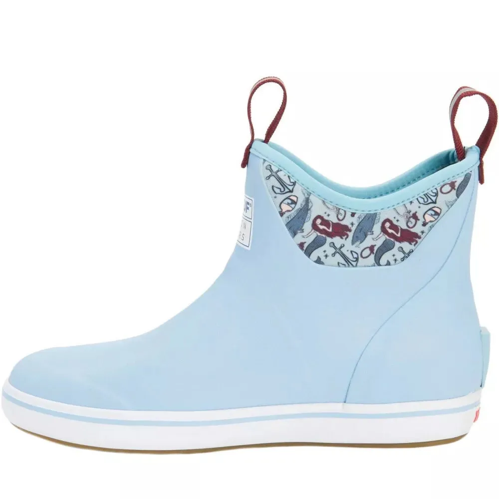 Xtratuf Women's S Salmon Sisters 6 Ankle Deck Boot Ankle Deck Boot Blue M
